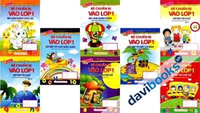 Bé Chuẩn Bị Vào Lớp 1 Dành Cho Bé Từ 5 - 6 Tuổi (Bộ 8 Quyển)