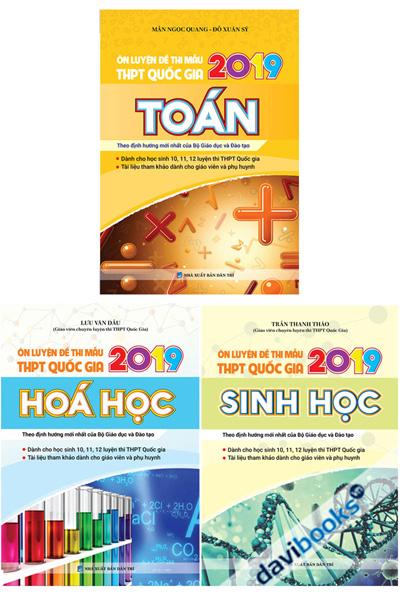 Combo Ôn Luyện Đề Thi Mẫu THPT Quốc Gia 2019 Toán Hoá Sinh