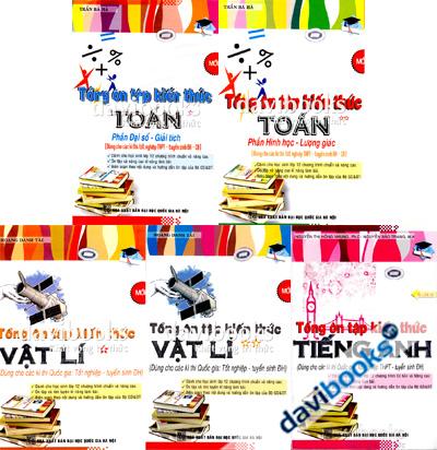 Combo Tổng Ôn Tập Kiến Thức Toán Lí Anh (Bộ 5 Quyển)