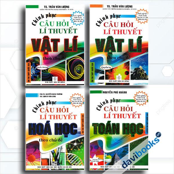 Combo Chinh Phục Câu Hỏi Lý Thuyết Vật Lý - Hóa Học - Toán Học Theo Chủ Đề (4 Cuốn)