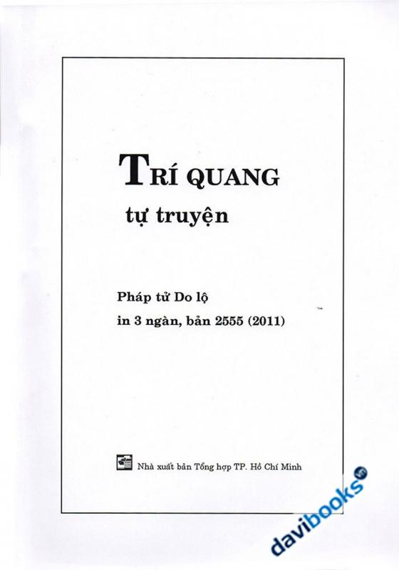 Trí Quang Tự Truyện – HT Trí Quang
