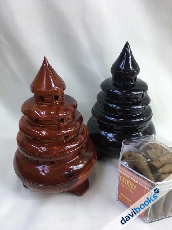 (ad1908) Xông Trầm Gỗ Tháp